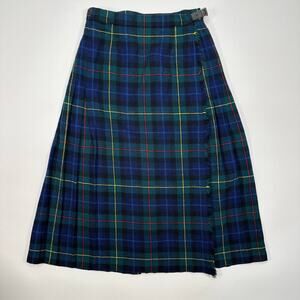 Vintage 1950’s Pitlochry Knitwear Wool Plaid Kilt Size 12